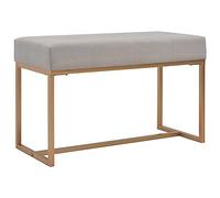 vidaXL Banco Asiento Silla Sillón Taburete Banquillo Muebles Mobiliario de Hogar Salón Cocina Bar Casa Patio 80 cm Terciopelo Gris