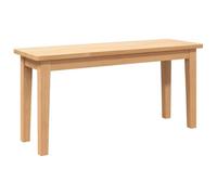 vidaXL Banco 90 cm Madera Maciza Caucho