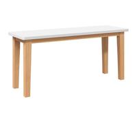vidaXL Banco 90 cm Madera Maciza Caucho