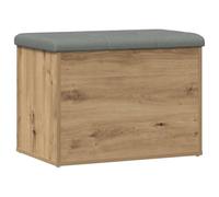 vidaXL Banco almacenaje Madera ingeniería Roble Artesanal 62x42x45 cm, Banco, Banco Zapatero, Asiento para Pasillo, Banco de Pasillo
