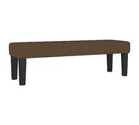 vidaXL Banco Asiento Sala Salón Estar Pasillo Entrada Adorno Decoració Habitación Mueble Dormitorio Terraza Balcón Tela Marrón 100x30x30 cm