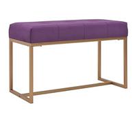 vidaXL Banco Asiento Silla Sillón Taburete Banquillo Mueble Mobiliario de Hogar Salón Cocina Bar Casa Patio 80 cm Terciopelo Morada