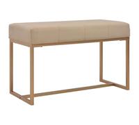 vidaXL Banco Asiento Silla Sillón Taburete Banquillo Mueble Mobiliario de Hogar Salón Cocina Bar Casa Patio 80 cm Terciopelo Beige