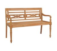 Vidaxl banco batavia teca 120 cm