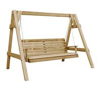 vidaXL Banco Columpio de Jardín Madera Pino 205x150x157 cm Asiento Balancín