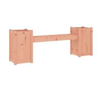 Vidaxl banco con jardineras madera maciza de abeto douglas 180x36x63cm