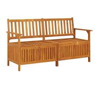 Banco De Almacenaje Madera Maciza De Acacia 148 Cm Vidaxl