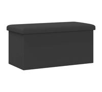vidaXL Banco de Almacenamiento Plegable Gris PVC