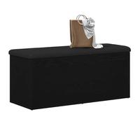 vidaXL Banco de Almacenamiento Roble Negro 102 x 42 x 45 cm, Banco de Almacenamiento, Moderno Lugar para Sentarse, Mueble Multiusos para una casa ordenada y Elegante