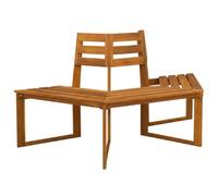 vidaXL Banco de Árbol 160 x 70 x 86 cm Madera de Acacia Sólida Natural