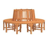 vidaXL Banco de árbol Circular Madera Maciza eucalipto Ø208 cm, Banco, Banco de jardín, Banco de Patio, banca, Banco de Madera, banca de jardín