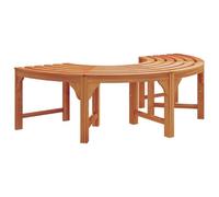 vidaXL Banco de Árbol Natural 160 x 80 x 45cm, Banco Rectangular de eucalipto para jardín y terraza, Asiento Vintage, Muebles rústicos