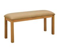 vidaXL - Banco de comedor (95 x 32 x 45 cm, madera de roble macizo, banco rectangular moderno para cocina, comedor, diseño minimalista de madera maciza, arce sin respaldo
