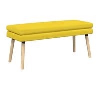 vidaXL Banco de Doble Capa Amarillo Claro 110 x 40 x 47 cm Tela
