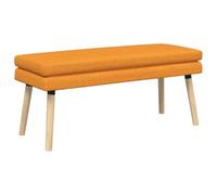 vidaXL Banco de Doble Capa Amarillo Oscuro 110 x 40 x 47 cm Tela