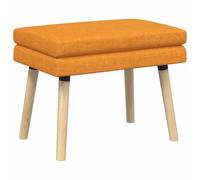 vidaXL Banco de Doble Capa Amarillo Oscuro 60 x 40 x 46 cm Tela