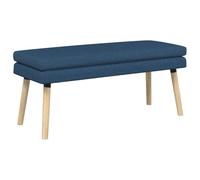 vidaXL Banco de Doble Capa Azul 110 x 40 x 47 cm Tela