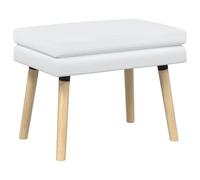 vidaXL Banco de Doble Capa Blanco 60 x 40 x 46 cm Tela