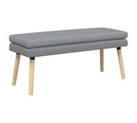 vidaXL Banco de Doble Capa Gris Claro 110 x 40 x 47 cm Tela