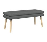 vidaXL Banco de Doble Capa Gris Oscuro 110 x 40 x 47 cm Tela