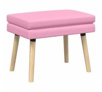 vidaXL Banco de Doble Capa Rosa 60 x 40 x 46 cm Tela