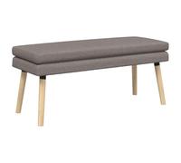 vidaXL Banco de Doble Capa Topo 110 x 40 x 47 cm Tela