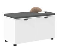 vidaXL Banco de Entrada 80 x 38 x 46 cm Madera Ingenierizada y Tela