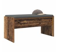 vidaXL Banco de Entrada con cojín Madera Vieja 83 x 38 x 40 cm, Banco Moderno para el Pasillo, diseño Rectangular, Asientos cómodos, Mueble Duradero y Minimalista