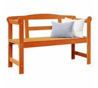 vidaXL Banco de Exterior Marrón 119 x 44 x 76 cm Madera de Pino Macizo