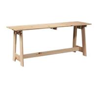 vidaXL Banco de Exterior Natural 119 x 47 x 35 cm