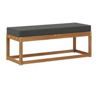 vidaXL Banco de Exterior Natural y Antracita 115 x 43 x 45 cm, Sofá Moderno de jardín al Aire Libre, Muebles de Patio duraderos, disposición seccional cómoda para Relajarse