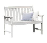 vidaXL Banco de jardín 120 x 59 x 88 cm HDPE, Muebles de Jardín Modernos y Terrazas, Sillas Funcionales para Exteriores, Polietileno Resistente a la Intemperie, Diseño Minimalista y Elegante