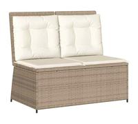 vidaXL Banco de jardín - Asiento exterior para patio, decoración moderna, salón, cubierta y jardín versátil