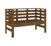 Vidaxl banco de jardín madera maciza pino marrón miel 111,5x53x71 cm