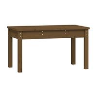 Banco De Jardín Madera Maciza Pino Marrón Miel 80x44x45 Cm Vidaxl