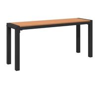 vidaXL Banco de jardín Marrón 100 x 28 x 45cm Acero, Banco de Jardín de Metal, Asiento Exterior Duradero, Diseño Rectangular, Muebles Modernos, Decoración Elegante, Resistente al Clím