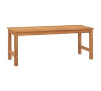 vidaXL Banco de jardín de Madera Maciza de Teca 114 cm