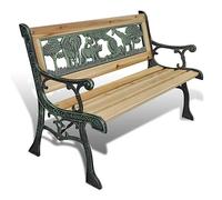 vidaXL Banco de jardín para niños Madera 84 cm