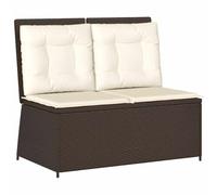 vidaXL Banco de jardín reclinable para patio, muebles modernos para salón y cubierta, versátil para el patio