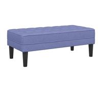 vidaXL Banco de Jeans Azul 113x57x39 cm Tela