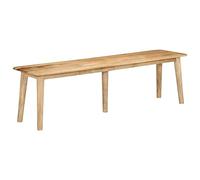vidaXL Banco de madera maciza de mango 160x40x45 cm
