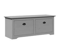 vidaXL Banco de recibidor BODO Gris 114x40x45 cm