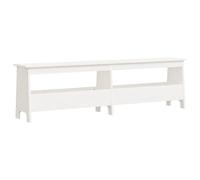 vidaXL Banco de recibidor Madera Maciza de Pino Blanco 160x28x45 cm