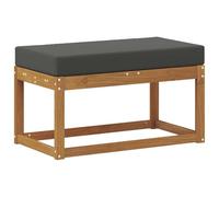 vidaXL Banco de Taburete Exterior Madera de Acacia Sólida Natural
