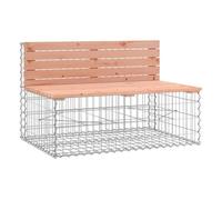 Vidaxl banco jardín diseño gaviones madera abeto douglas 103x70x65 cm