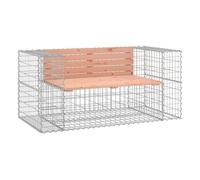 Vidaxl banco jardín diseño gaviones madera abeto douglas 143x71x65,5cm