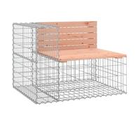 Vidaxl banco jardín diseño gaviones madera abeto douglas 92x71x65,5 cm