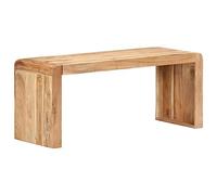 vidaXL Banco Jardín Muebles Mobiliario Terraza Patio Balcón Exterior Decoración Recibidor Asiento Silla 110x38x46 cm Madera de Acacia Maciza