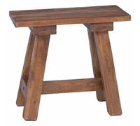 vidaXL Banco Natural 50,5 x 25 x 47,5 cm Madera Maciza de Caoba, Dormitorio, Decoración Rústica, Banco de Caoba Resistente, Asientos Interiores Sin Respaldo, Accesorio Multifuncional para Habitacione