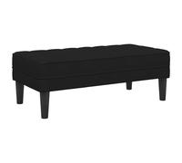 vidaXL Banco Negro 113x57x39 cm de Terciopelo